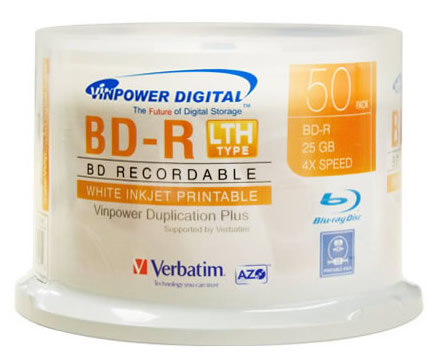 Gold Standard BD-R blank blu ray discs from Verbatim